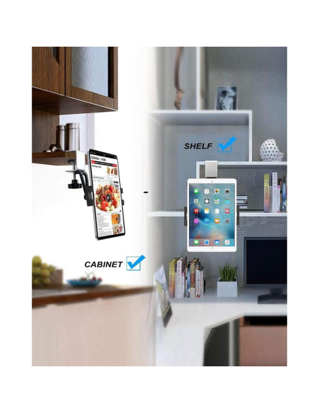 Soporte de Tablet Woleyi Bajo Gabinete 4-13" Ajustable