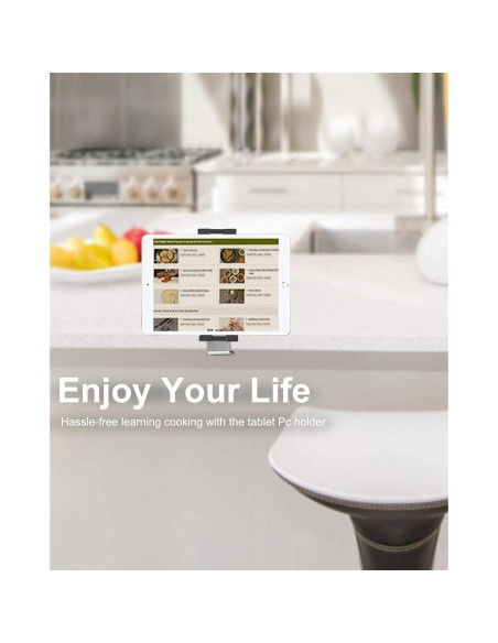 Soporte de Tablet Woleyi Bajo Gabinete 4-13" Ajustable