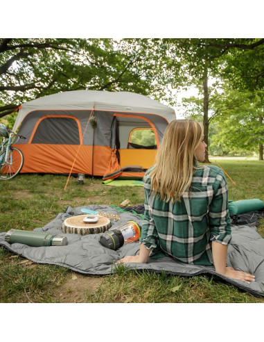Carpa CORE para Camping Familiar 10 Personas Naranja