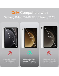 Funda JETech para Samsung Galaxy Tab S10 FE/S9 FE 10.9" Oro Rosa 2