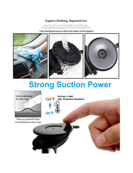 Soporte de Tablet para Coche WOLEYI con Ventosa Fuerte