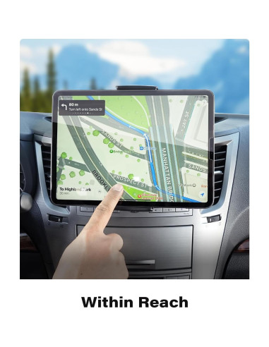 Soporte para Tablet en CD APPS2Car 4.7-11" Negro