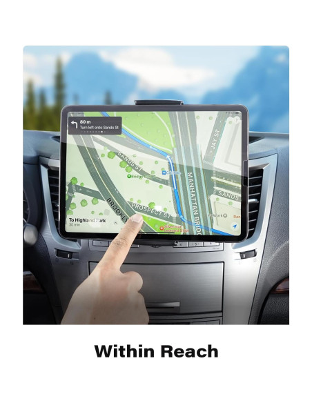 Soporte para Tablet en CD APPS2Car 4.7-11" Negro