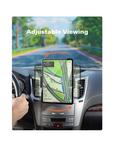 Soporte para Tablet en CD APPS2Car 4.7-11" Negro