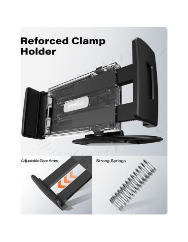 Soporte para Tablet en CD APPS2Car 4.7-11" Negro