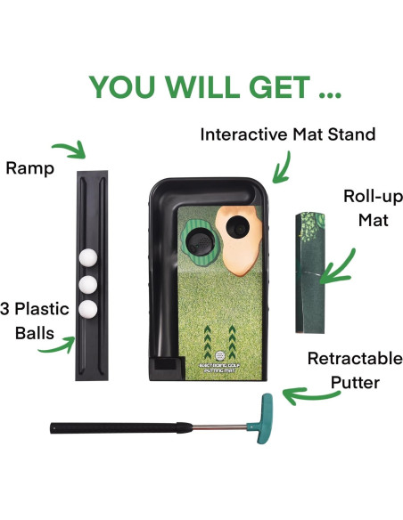 Juego de Golf para Niños Wemove - Mini Golf Electrónico 1,68m