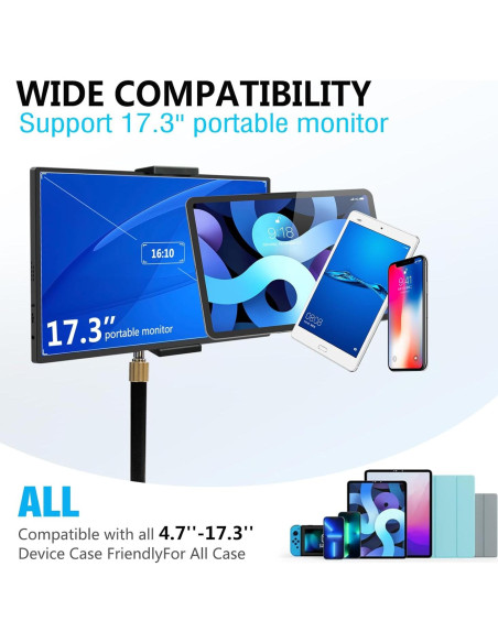 Soporte de Tablet Bimo BIMO0411 Altura Ajustable 24.99-40.01 cm