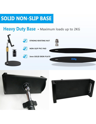 Soporte de Tablet Bimo BIMO0411 Altura Ajustable 24.99-40.01 cm