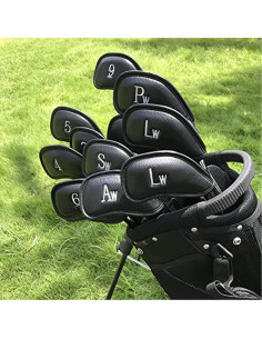 Funda de Cabeza de Hierro Craftsman Golf 12 Piezas Negra 2