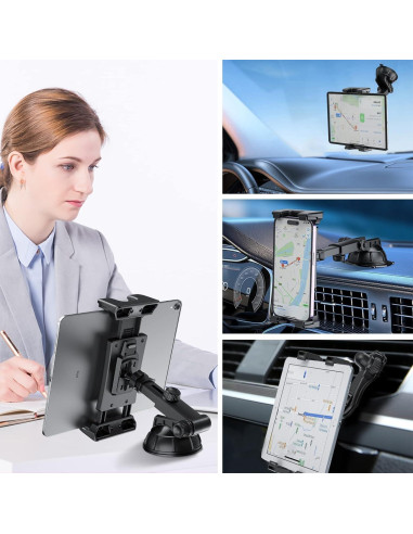 Soporte para Tableta OHLPRO con Ventosa 5-33 cm Ajustable