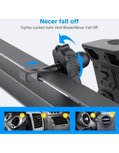 Soporte para Tableta OHLPRO con Ventosa 5-33 cm Ajustable