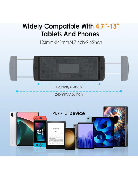 Soporte de Tablet Aluminio CMEIY para Bicicleta y Cinta de Correr