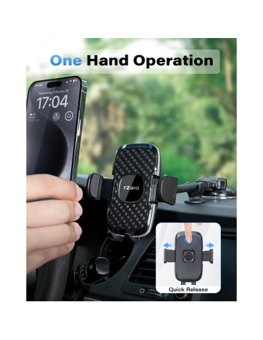 Soporte para Teléfono de Coche 1Zero Cuello de Ganso 20 cm