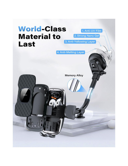 Soporte para Teléfono de Coche 1Zero Cuello de Ganso 20 cm