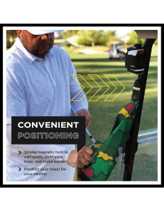 Toalla de Golf Magnética STICKIT Camo Augusta Microfibra 2