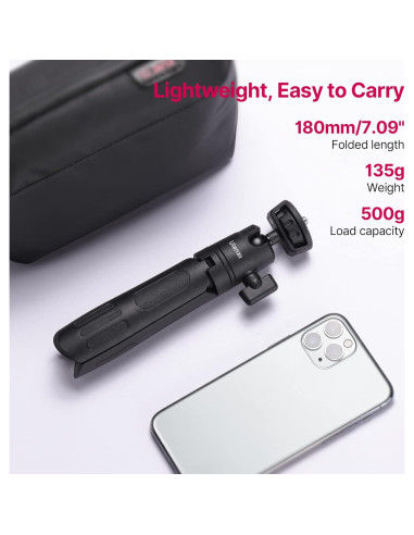 ULANZI M12 Trípode y Palo de Selfie Extensible 18-31.5cm