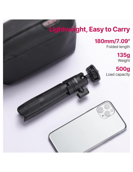 ULANZI M12 Trípode y Palo de Selfie Extensible 18-31.5cm
