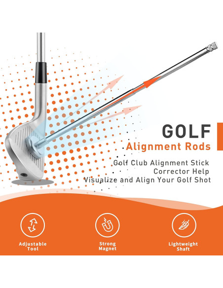 Varillas de Alineación de Golf THE GOLFER STORE Ajustables