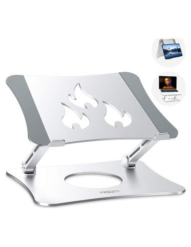 Soporte para Laptop Misott Ajustable Ergonómico Aluminio Plata