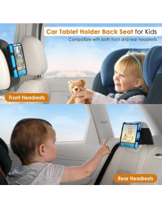 Soporte para Tablet AFONTOTO para Reposacabezas Negro 2