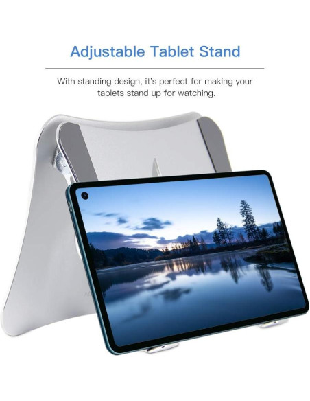 Soporte para Laptop Misott Ajustable Ergonómico Aluminio Plata