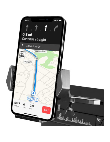 Soporte para Teléfono APPS2Car CD Negro 360 Ajustable