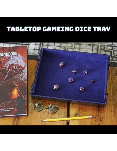 Bandeja de Dados Plegable Forged Dice Co. 24.13x18.42cm Azul