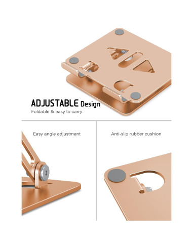 Soporte Ajustable para Tablet Aoviho T2 Aluminio Dorado