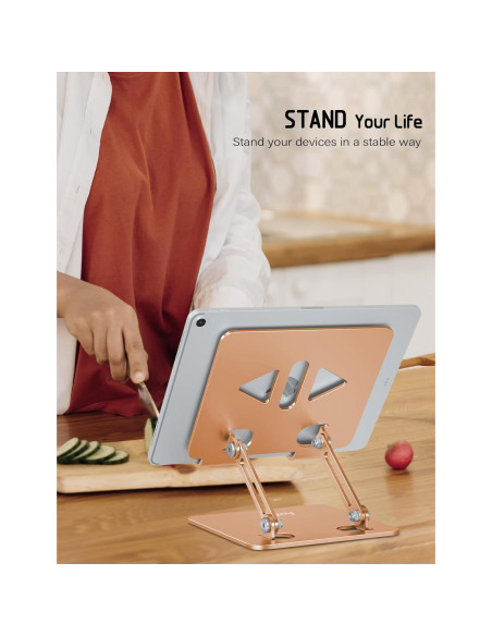 Soporte Ajustable para Tablet Aoviho T2 Aluminio Dorado