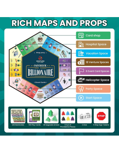 Juego de mesa De sueldo a billonario - Venture Catcher - 8+ años