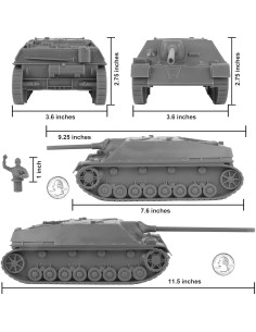 Cazacarros Alemán Jagdpanzer IV BMC Toys Gris 1:32 2