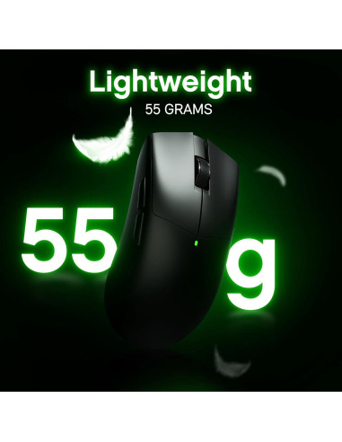 Ratón Gaming Inalámbrico Burstiger 55g 26000 DPI Ergonómico