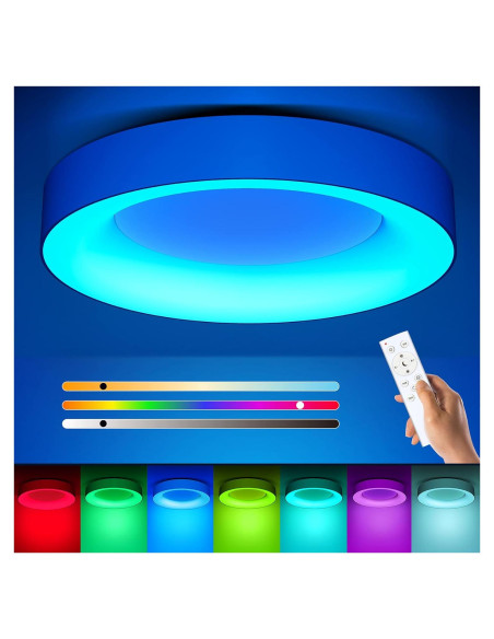 Luz de Techo RGB Annaror 11" Regulable 2400LM Blanco