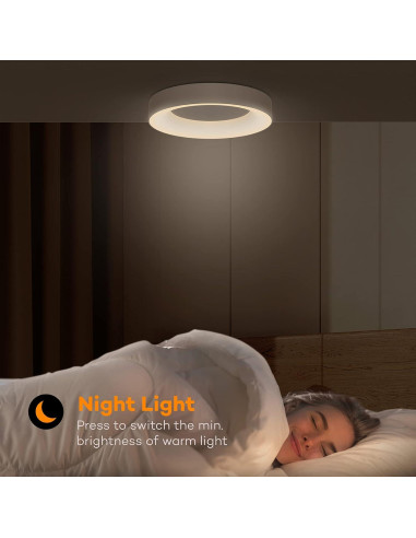 Luz de Techo RGB Annaror 11" Regulable 2400LM Blanco