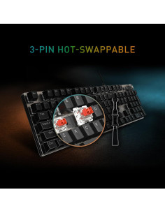 Teclado Mecánico MSI Forge GK310 + Ratón RGB 7200 DPI 2