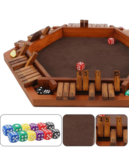 Juego de Mesa Cierra la Caja NINGBO SZH6F con 12 Dados