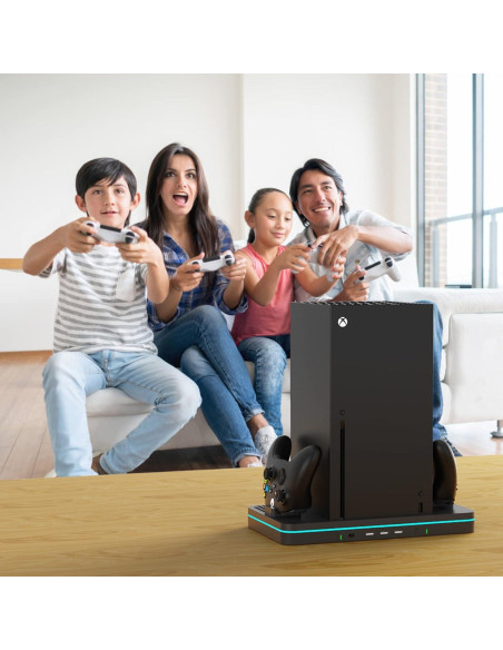 CODOGOY Soporte Vertical Carga Xbox Series X/S con Ventilador