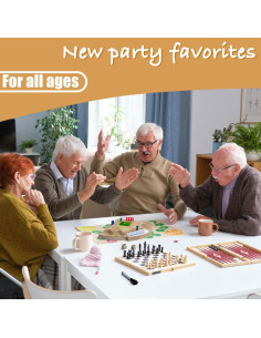 Juego de Mesa de Béisbol Deartisan Modelo 4 Madera Original 2