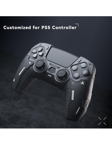 Funda Táctica GeekShare para Controlador PS5 - Silicona Negra