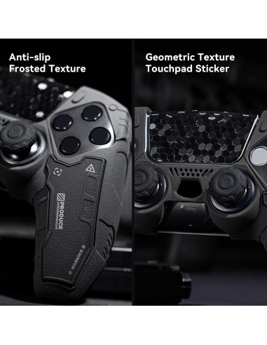 Funda Táctica GeekShare para Controlador PS5 - Silicona Negra