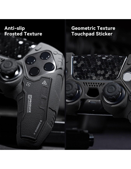 Funda Táctica GeekShare para Controlador PS5 - Silicona Negra