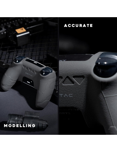 Funda Táctica GeekShare para Controlador PS5 - Silicona Negra