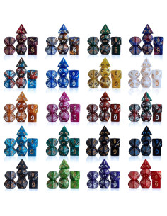 Conjunto de Dados CiaraQ DND - 26 Sets de Dados Poliedricos 2