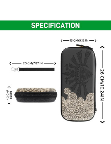 Funda de Transporte GLDRAM para Nintendo Switch OLED