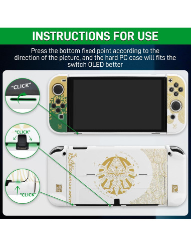 Funda de Transporte GLDRAM para Nintendo Switch OLED