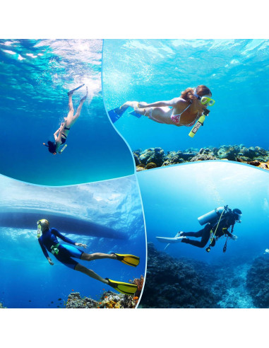 Mini tanque de buceo HOUVAN 0.5L con válvula de seguridad