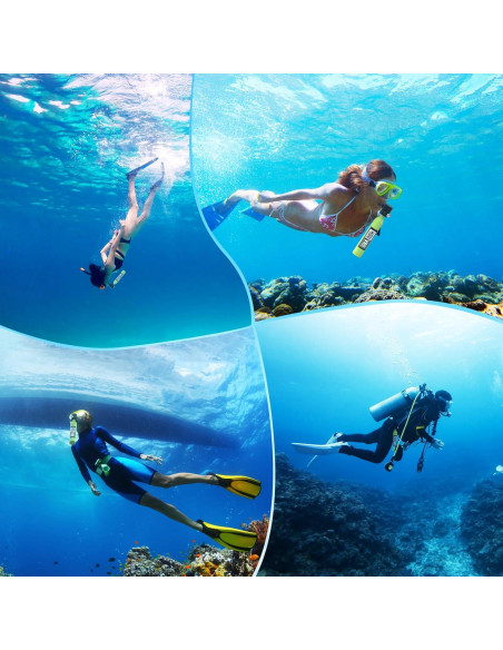 Mini tanque de buceo HOUVAN 0.5L con válvula de seguridad