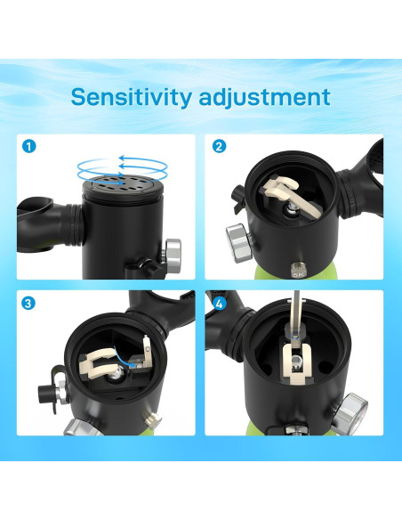 Mini tanque de buceo HOUVAN 0.5L con válvula de seguridad