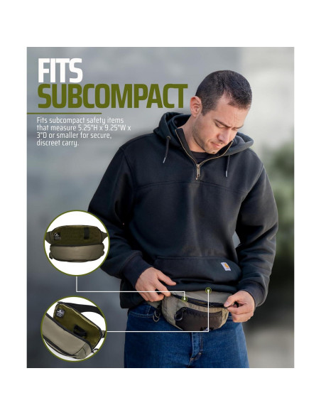 Mochila de Cintura Lone Trail para Hombres - Resistente y Discreta