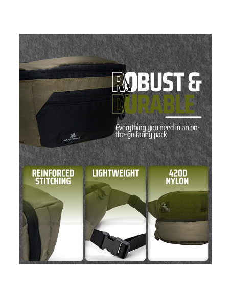 Mochila de Cintura Lone Trail para Hombres - Resistente y Discreta